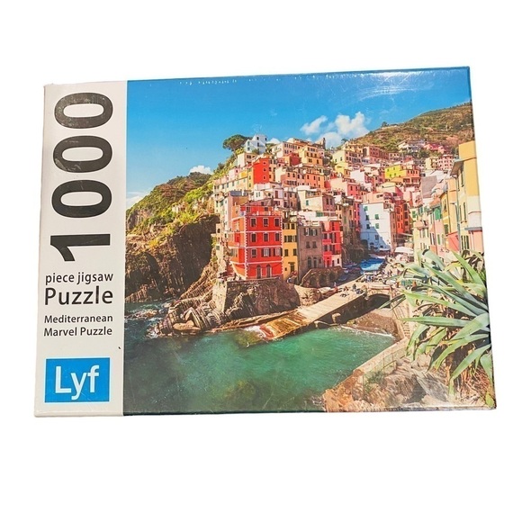 New sealed  Lyf Mediterranean Marvel 1000 piece jigsaw puzzle - Picture 2 of 7